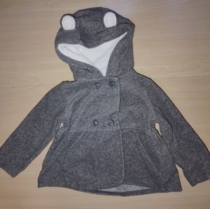 Baby girl Carter's gray fleece jacket 9m